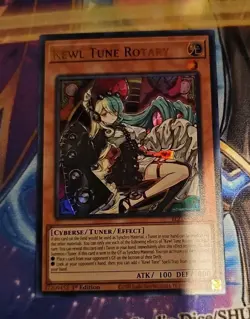 YUGIOH BLZD-EN021 KEWL TUNE ROTARY - ULTRA RARE 1st EDITION IN HAND READY! - Image 1