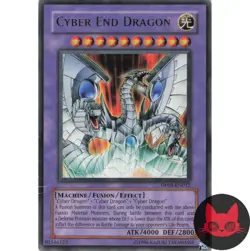 Yugioh Cyber End Dragon DP04-EN012 Rare LP - Image 1