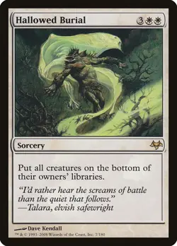Hallowed Burial Eventide PLD White Rare MAGIC THE GATHERING MTG CARD ABUGames - Image 1