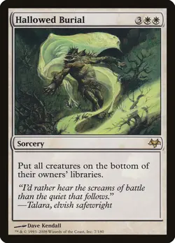 Hallowed Burial Eventide NM White Rare MAGIC THE GATHERING MTG CARD ABUGames - Image 1