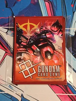 Char's Zaku II/Zeon Official Card Sleeves 04 (10 Sleeves) - Gundam TCG Card Game - Image 4