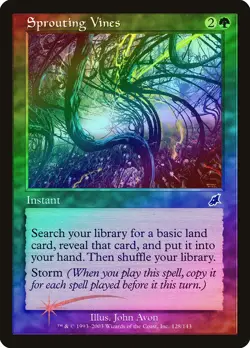 Sprouting Vines FOIL Scourge HEAVILY PLD Green Common MAGIC MTG CARD ABUGames - Image 1