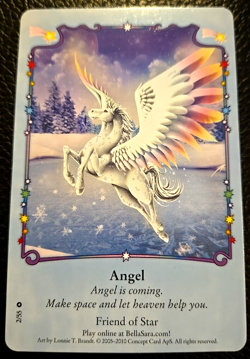Bella Sara ANGEL Card Single 2/55 Starlights Series Common - Image 1