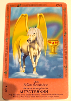 Bella Sara Iris Card 36/55 Rare Nonshiny Ancient Lights Series - Image 1