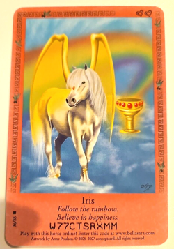 Bella Sara Iris Card 36/55 Rare Nonshiny Ancient Lights Series - Image 2