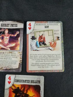 Deadlands Doomtown Boot Hill CCG Card Game Card Lot 4 Four's Heart Mixed Rare - Image 3
