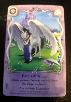 Bella Sara Emma & Wings 19/55 Best of Bella Sara German Card Single Common - Image 1