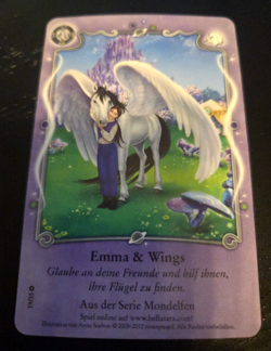Bella Sara Emma & Wings 19/55 Best of Bella Sara German Card Single Common - Image 2