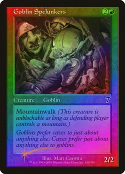 Goblin Spelunkers FOIL 7th Edition PLD Red Common MAGIC MTG CARD ABUGames - Image 1