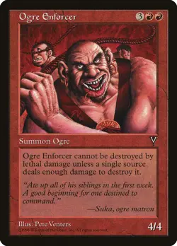 Ogre Enforcer Visions PLD Red Rare MAGIC THE GATHERING MTG CARD ABUGames - Image 1