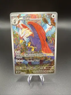 Braviary 214/191 SV08: Surging Sparks Illustration Rare Pokemon Card - Image 1
