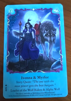 Bella Sara Ivenna & Myrfor 45/55 Moonfairies Series Common Card Single - Image 2