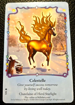 Bella Sara CELESTELLE Card Single 9/55 Starlights Series Common - Image 1