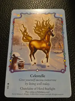 Bella Sara CELESTELLE Card Single 9/55 Starlights Series Common - Image 2
