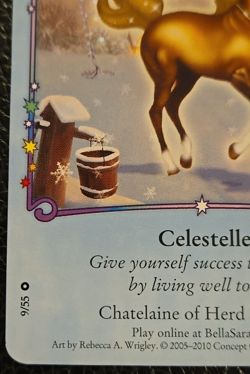 Bella Sara CELESTELLE Card Single 9/55 Starlights Series Common - Image 3