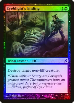 Eyeblight's Ending FOIL Lorwyn HEAVILY PLD Black Common MAGIC MTG CARD ABUGames - Image 1