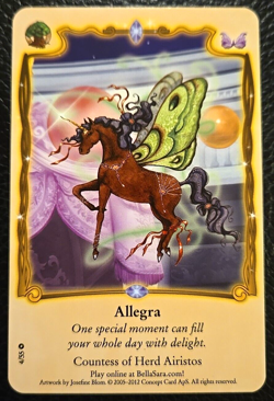 Bella Sara Allegra Card Single 4/55 Herds from North of North Common - Image 1