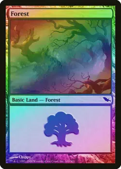 Forest (300) FOIL Shadowmoor HEAVILY PLD Basic Land MAGIC MTG CARD ABUGames - Image 1