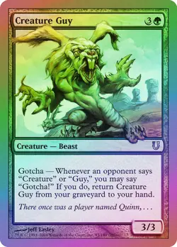 Creature Guy FOIL Unhinged PLD Green Uncommon MAGIC GATHERING CARD ABUGames - Image 1