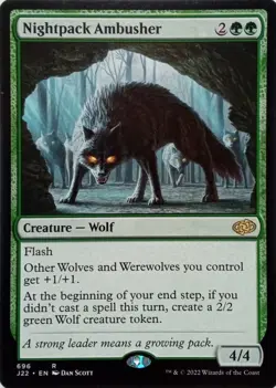 696 NIGHTPACK AMBUSHER RARE JUMPSTART 2022 MTG CARD - Image 1