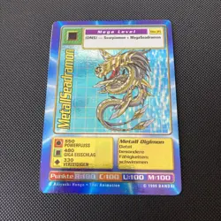 MetallSeadramon Bo-35 Near Mint Digimon Card Deutsch Vintage 1999 - Image 1