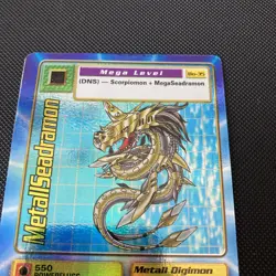 MetallSeadramon Bo-35 Near Mint Digimon Card Deutsch Vintage 1999 - Image 2