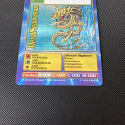 MetallSeadramon Bo-35 Near Mint Digimon Card Deutsch Vintage 1999 - Image 3