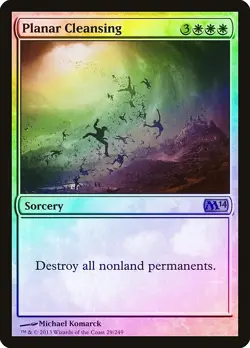 Planar Cleansing FOIL Magic 2014 / M14 PLD White Rare MAGIC MTG CARD ABUGames - Image 1