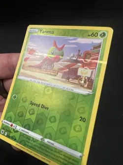 Printing Error Pokemon Astral Radiance Yanma Reverse Holo Common Card 006/189 - Image 4
