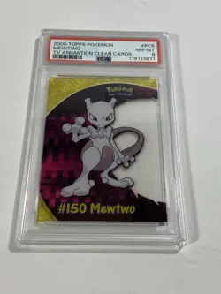 PSA 8 2000 TV Animation Clear Card Mewtwo PC5 Pokemon Card - Image 4