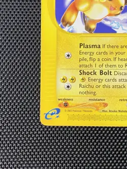 Pokemon TCG Raichu Expedition Base Set 61/165 Card, Regular Rare LP/NM - Image 5