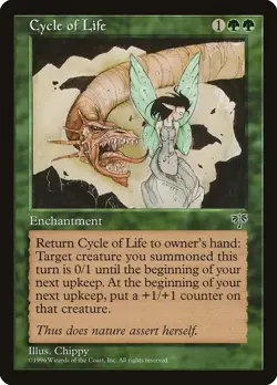 Cycle of Life Mirage NM Green Rare MAGIC THE GATHERING MTG CARD ABUGames - Image 1