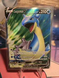 Lapras V - 189/202 - Pokemon Sword & Shield Base Set Full Art Rare Card NM - Image 1