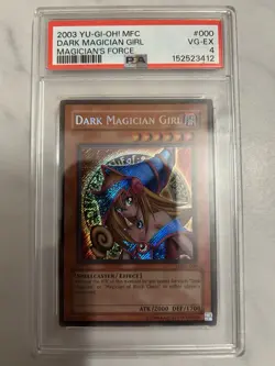 2003 Magician's Force 000 Dark Magician Girl Secret Rare Yu-Gi-Oh! Card PSA 4 - Image 1