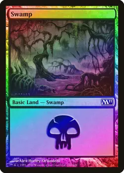 Swamp (240) FOIL Magic 2011 / M11 PLD Basic Land MAGIC MTG CARD ABUGames - Image 1
