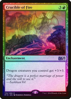 Crucible of Fire FOIL Magic 2015 / M15 PLD Red Rare MAGIC MTG CARD ABUGames - Image 1