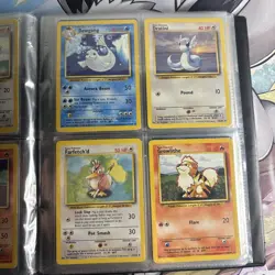 Complete Base Set 17-102 Non Holo Pokemon Cards Including WOTC Binder 1999 - Image 3