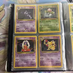Complete Base Set 17-102 Non Holo Pokemon Cards Including WOTC Binder 1999 - Image 4