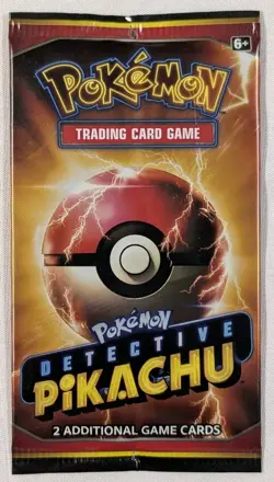 Pokemon Detective Pikachu Movie 2-Card Booster Pack (with SM190 Promo Holo Rare) - Image 1