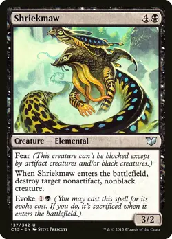 Shriekmaw Commander 2015 NM Black Uncommon MAGIC THE GATHERING CARD ABUGames - Image 1