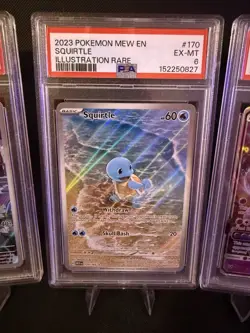 Pokemon Illustration Rare (IR) 8 Card PSA Lot: Squirtle, Mewtwo, Deoxys, Porygon - Image 2
