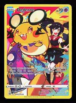 Dedenne TG07/TG30 Brilliant Stars Trainer Gallery Pokemon Card - Image 1