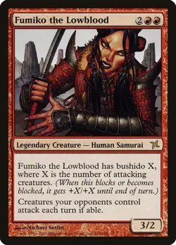 Fumiko the Lowblood Betrayers of Kamigawa NM Red Rare MAGIC MTG CARD ABUGames - Image 1