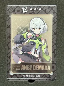SILVER Zenless Zone Zero ANBY DEMARA Metal Art Card ZZZ Anime Impulse Series 1 - Image 1