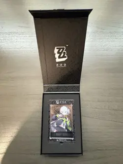 SILVER Zenless Zone Zero ANBY DEMARA Metal Art Card ZZZ Anime Impulse Series 1 - Image 2