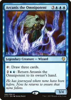 Arcanis the Omnipotent Commander 2017 NM Blue Rare MAGIC MTG CARD ABUGames - Image 1