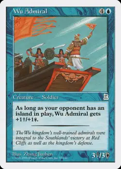 Wu Admiral Portal Three Kingdoms NM Blue Uncommon MAGIC MTG CARD ABUGames - Image 1