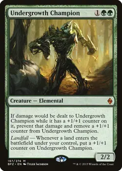 Undergrowth Champion Battle for Zendikar NM Green Mythic Rare CARD ABUGames - Image 1