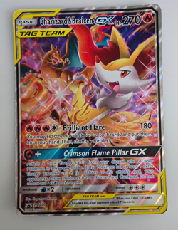 JUMBO Charizard & Braixen GX SM230 Sun & Moon Black Star Promo Pokemon Card - Image 1