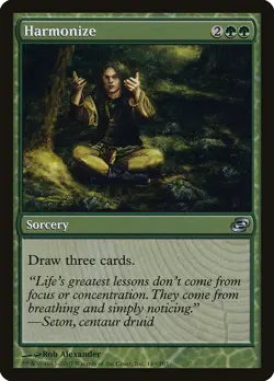 Harmonize Planar Chaos HEAVILY PLD Green Uncommon MAGIC GATHERING CARD ABUGames - Image 1